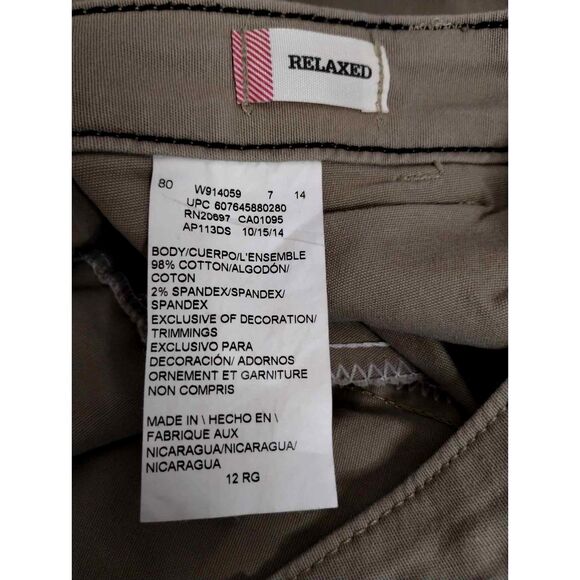 Dickies Womens Tan Straight Leg Chino Style Flat Front Size 12R - Picture 6 of 8